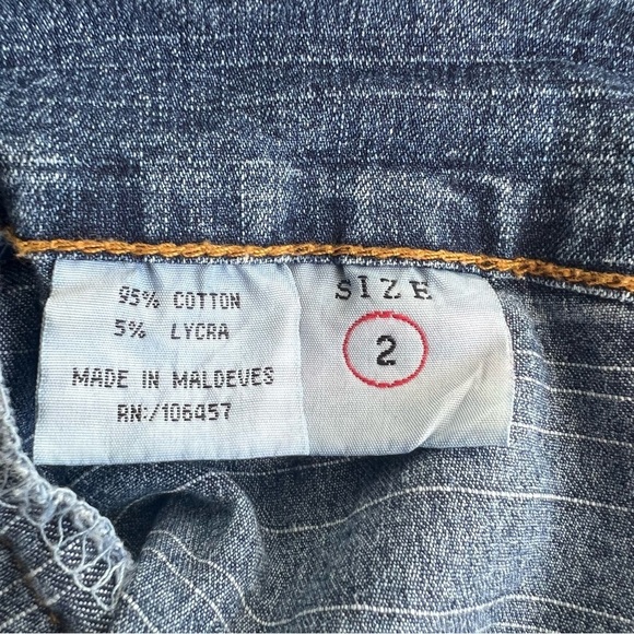 Vintage Central Park Lace Up Denim Midi Skirt - Picture 9 of 9